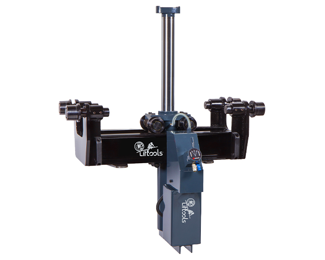 Suspended air-hydraulic pit jacks